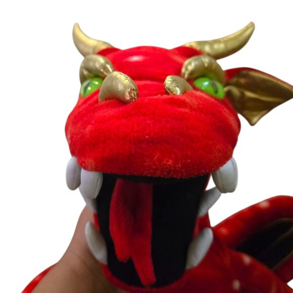 Puppet Company Red Gold Dragon Jumbo Dragon Plush - Picture 3 of 14